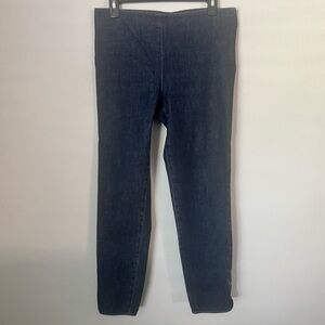 RARE The Row Vintage Made in USA Stirrup Denim Leggings Sz L – Side Zip Flaw